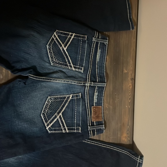 Buckle BKE Bootcut Jeans LONG TALL Bling Stretch - Picture 2 of 7